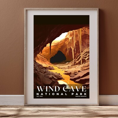 Wind Cave National Park Poster, Travel Art, Office Poster, Home Decor | S3 - image4